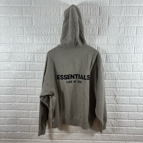 Fear Of God Essentials Stretch Limo Black Pullover Hoodie Men’s NWT - Picture 6 of 16